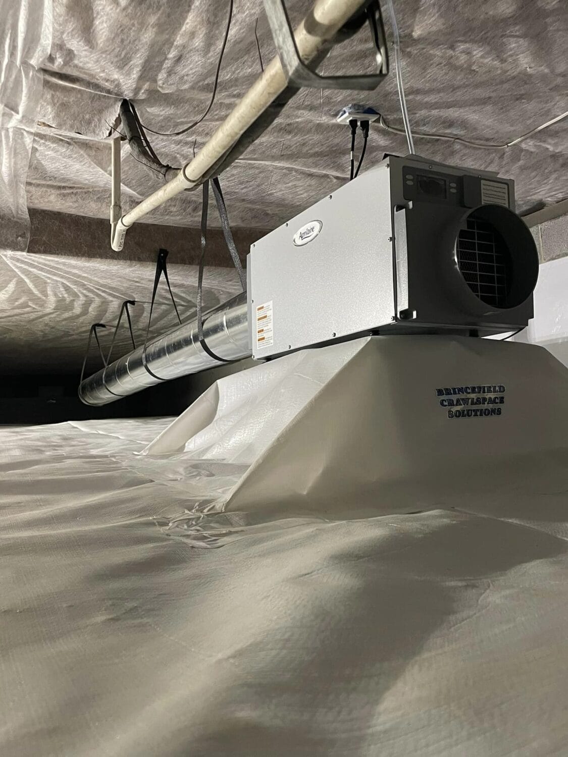 April Aire Dehumidifier in crawlspace