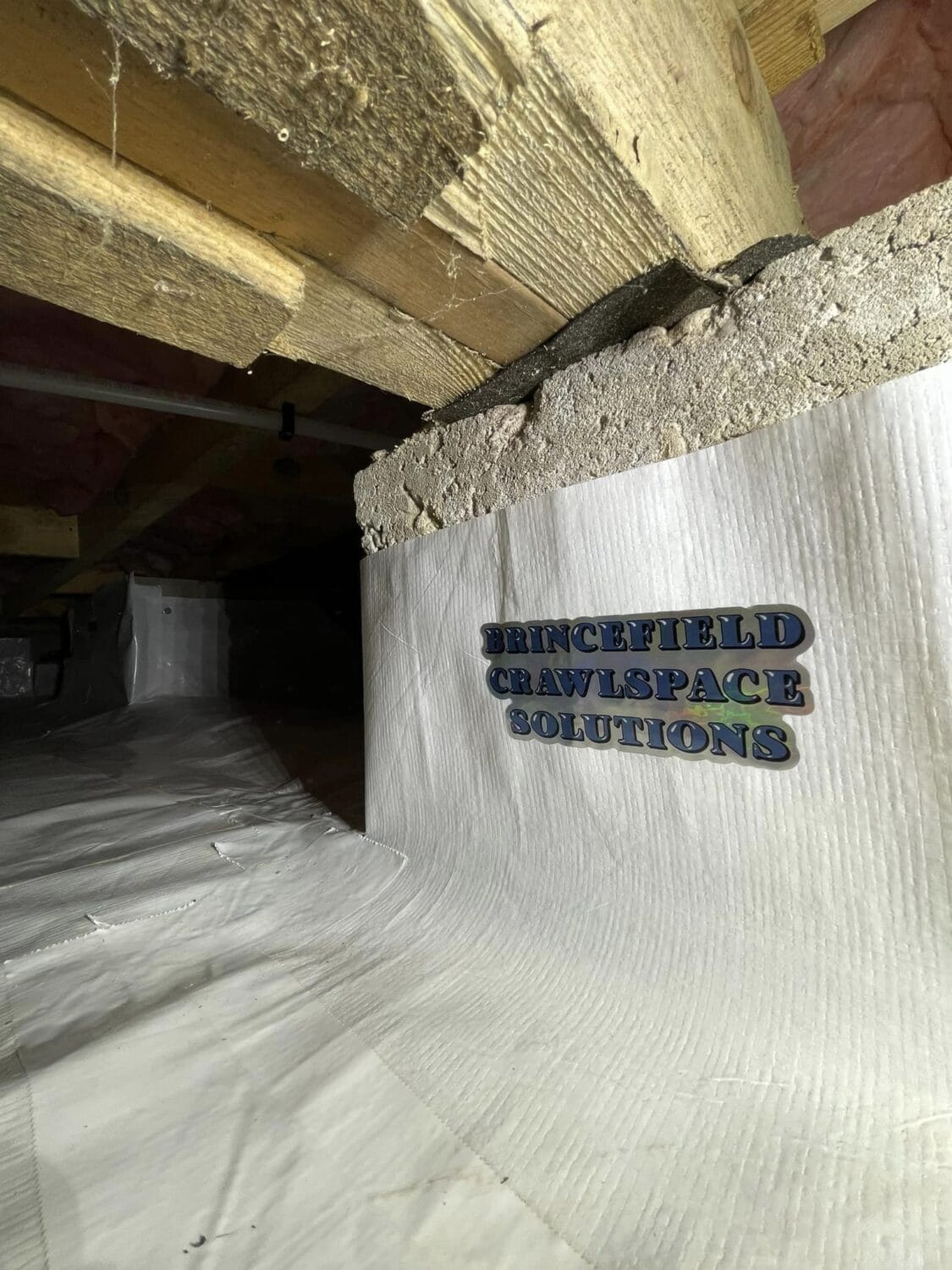 Encapsulated Crawlspace with company Logo